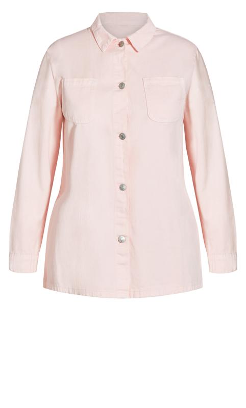 Twill Plain Pink Jacket 5