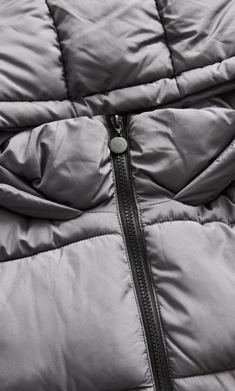 Contrast Zip Grey Coat 13