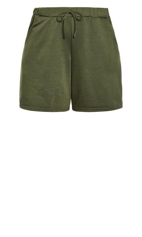 Evans Khaki Green Jersey Shorts 4