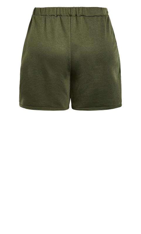 Evans Khaki Green Jersey Shorts 5