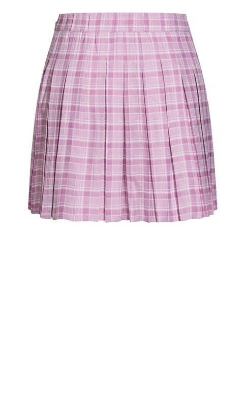 Varsity Check Pink Skirt 6