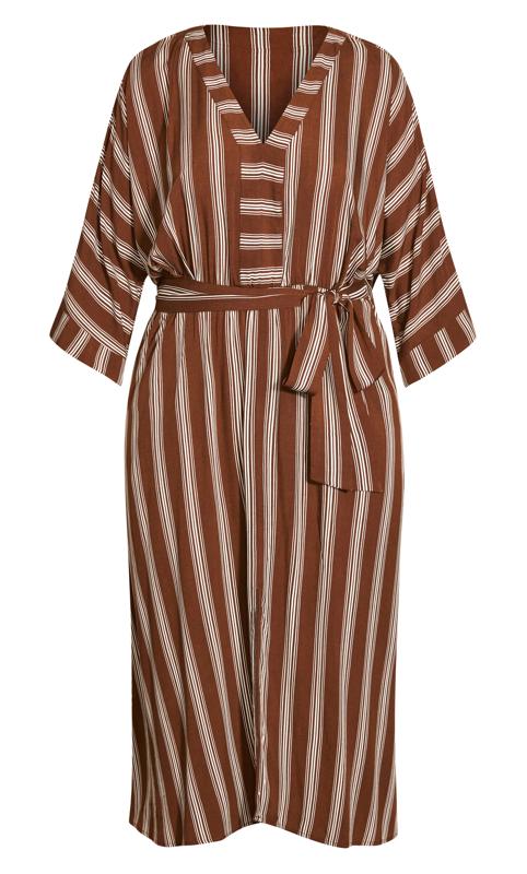 Casablanca Stripe Clove Dress 5