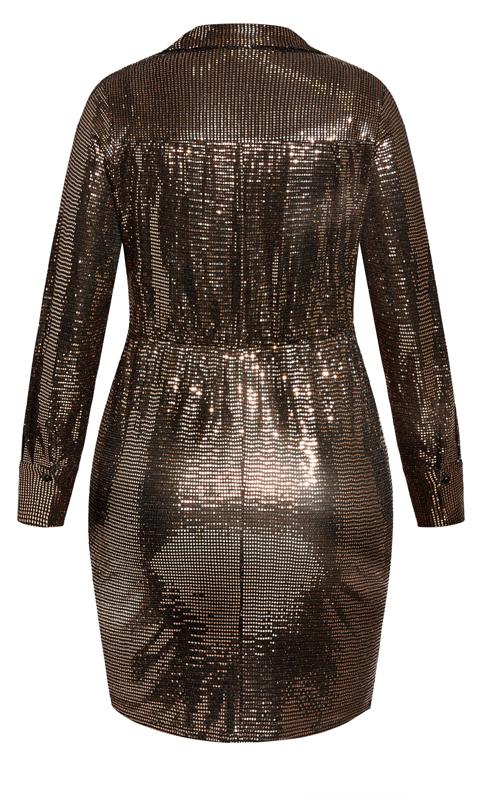 Sequin Glow Bronze Dress 9