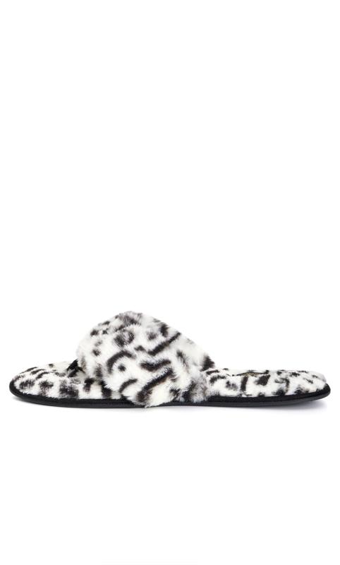 Extra Wide Fit Diana Leopard Print Slipper 4