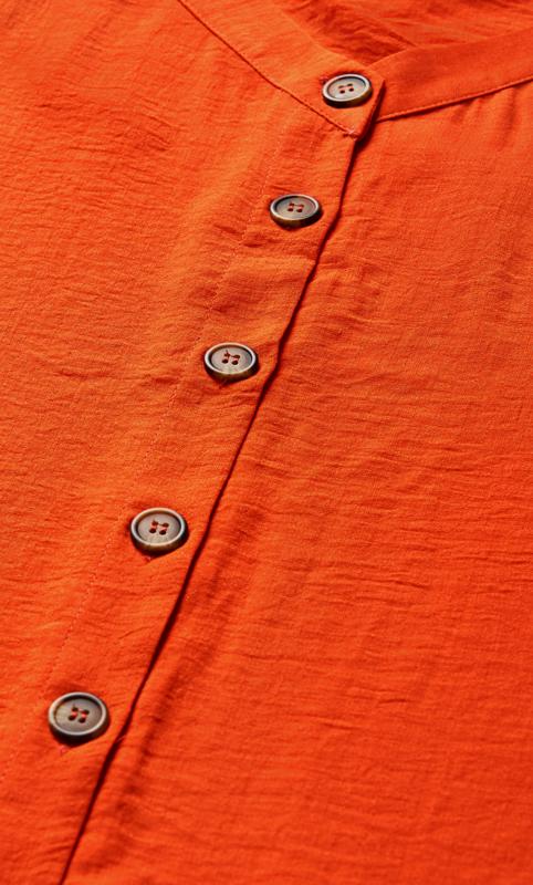 Evans Orange Button Through Dress 6