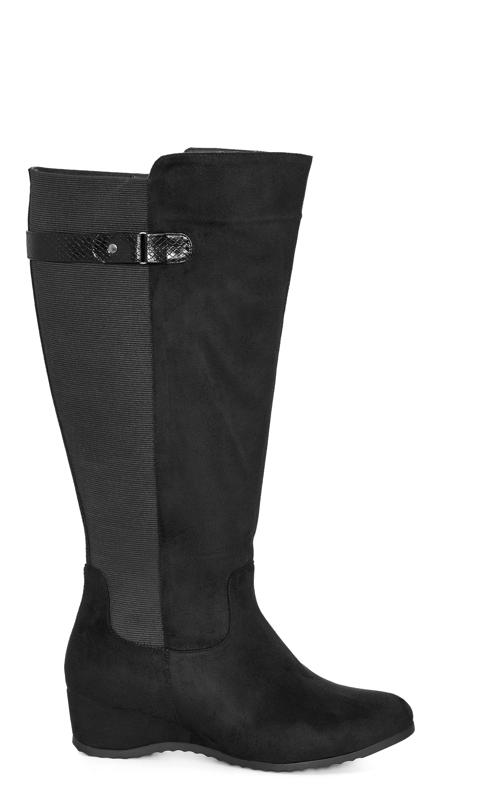 Charlotte Wide Fit Black Tall Boot  2
