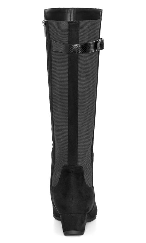 Charlotte Wide Fit Black Tall Boot  3