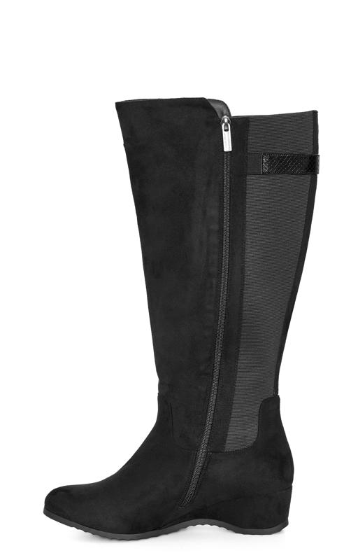 Charlotte Wide Fit Black Tall Boot  4