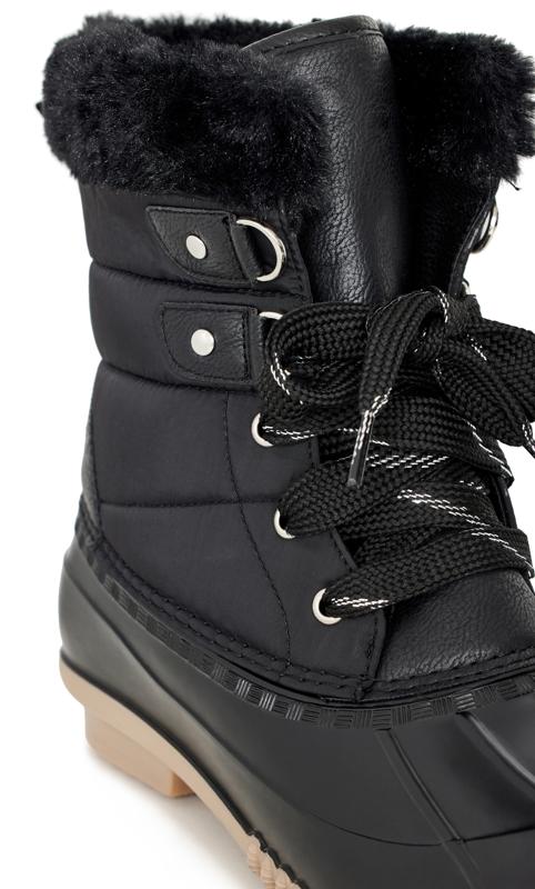 Georgie Black Wide Fit Cold Weather Boot 7