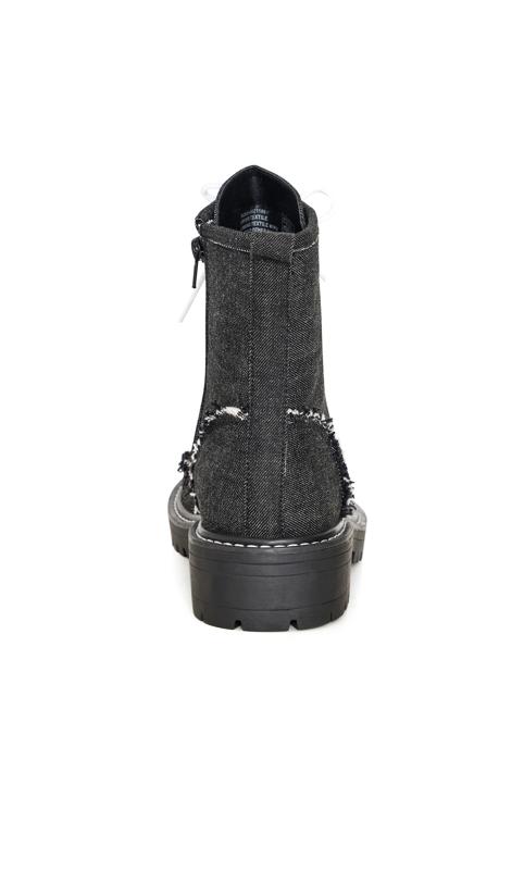 Rosie Black Wide Width Lace Up Boot 3