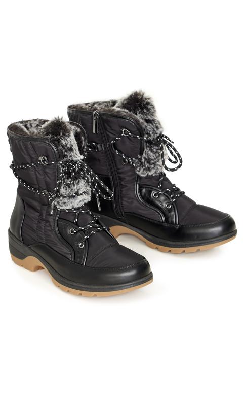 Sonya Black Wide Fit Cold Weather Boot 7
