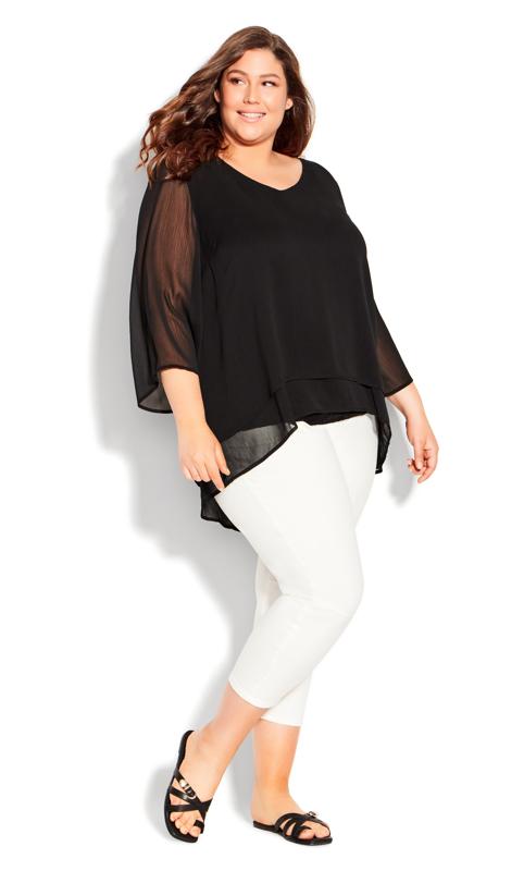 Evans Black Rosie Layer Plain Top 2