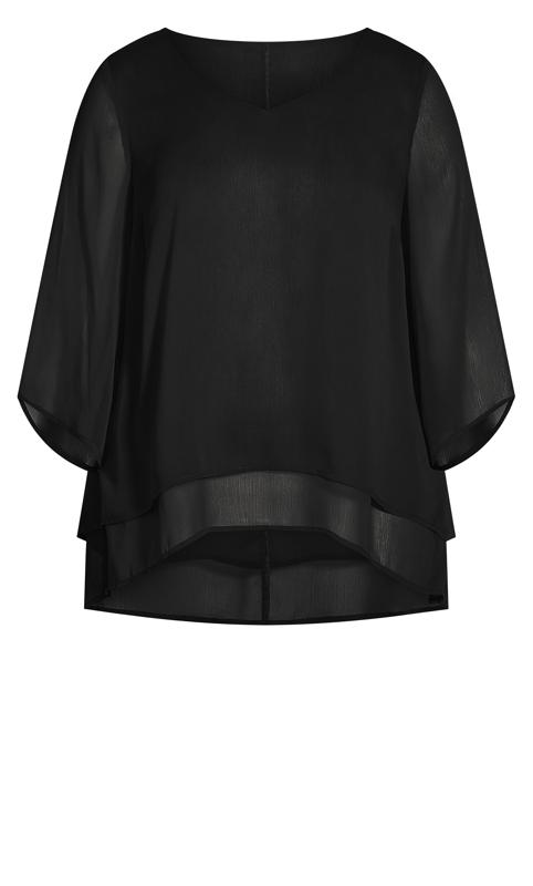 Evans Black Rosie Layer Plain Top 5