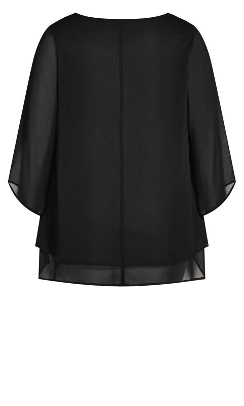 Evans Black Rosie Layer Plain Top 6