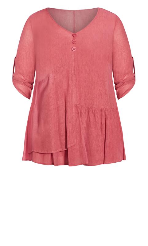 Evans Pink Izzy Layer Plain Tunic 6