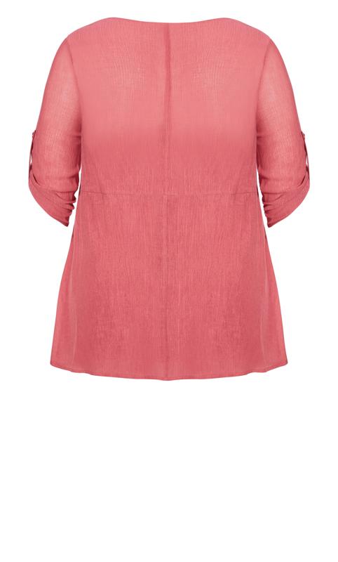 Evans Pink Izzy Layer Plain Tunic 7