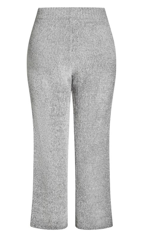 Chenille Grey Wide Leg Trouser 8