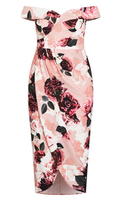 Evans Pink Lost In Love Maxi Dress 4