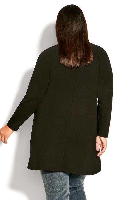 Evans Black Side Button Tunic Top 4