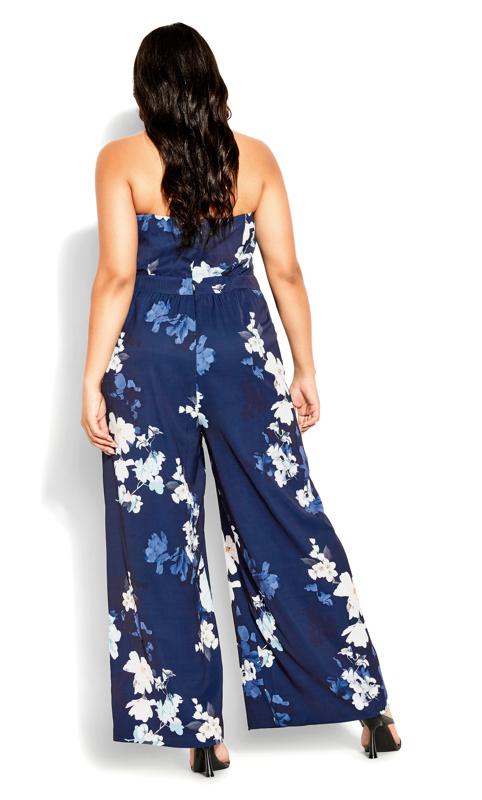 Orchid Navy Strapless Jumpsuit 2