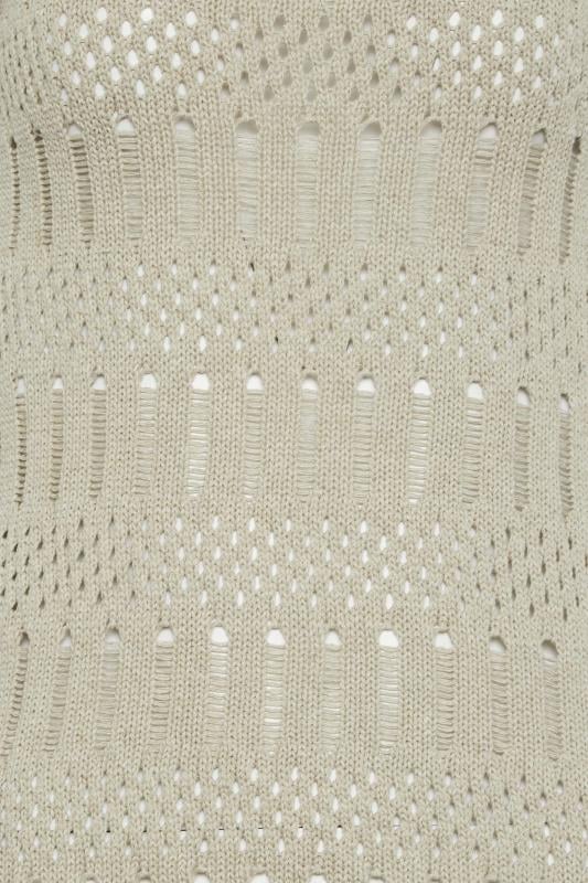 LTS Tall Women's Beige Brown Crochet Vest Top | Long Tall Sally  7