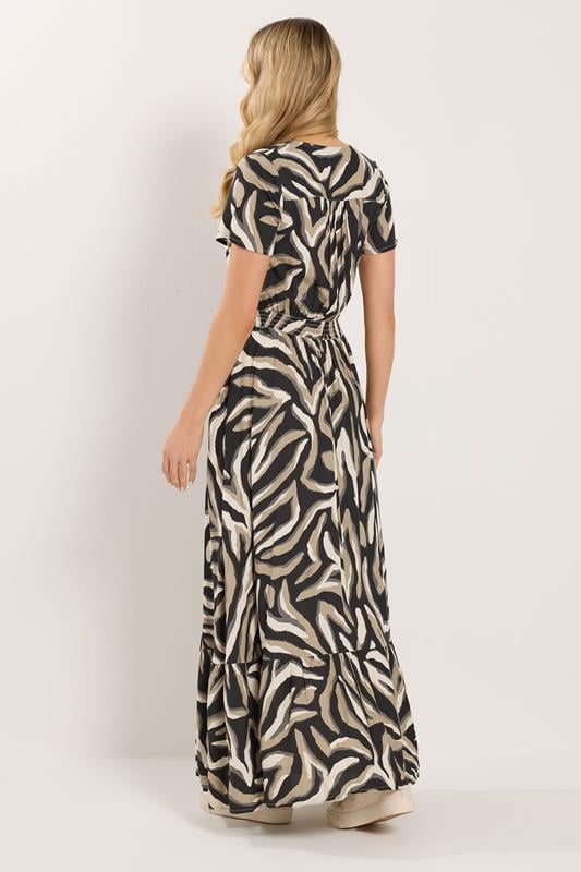 LTS Tall Women's Zebra Print Button Maxi Dress | Long Tall Sally 4