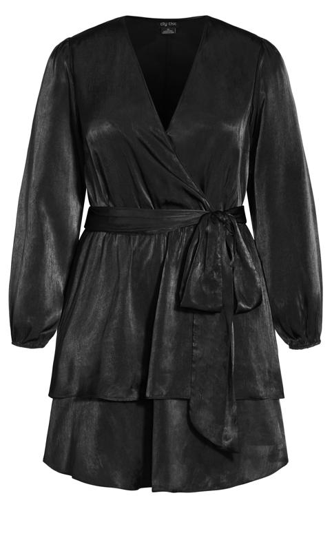 New Level Black Fit-and-Flare Ruffled Mini Dress 3