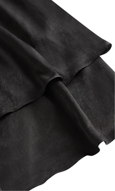 New Level Black Fit-and-Flare Ruffled Mini Dress 5