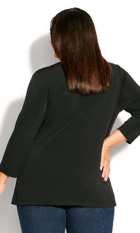 Evans Black Wrap Top 4