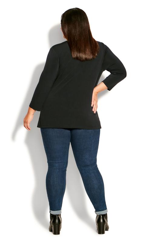 Evans Black Wrap Top 5