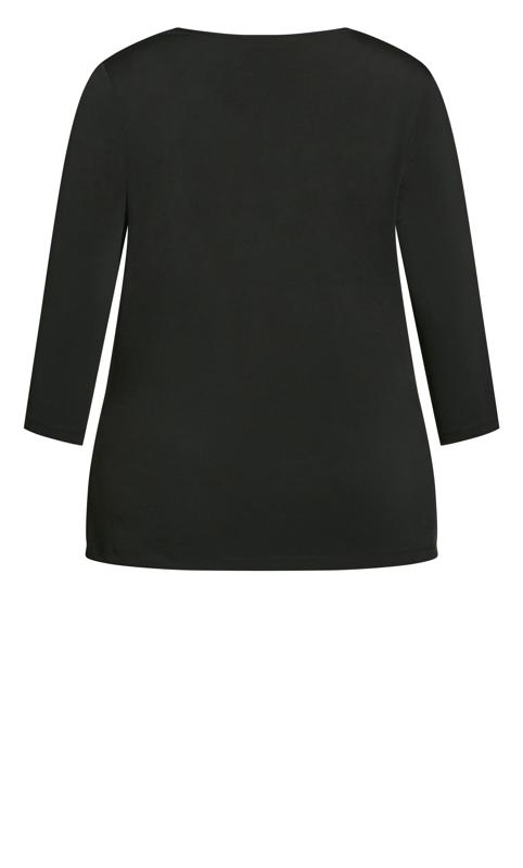 Evans Black Wrap Top 7