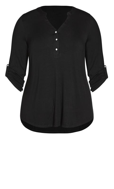 Jersey Plain Black Shirt 7