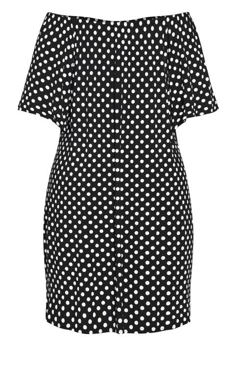 Spot Bardot Black Dress 4