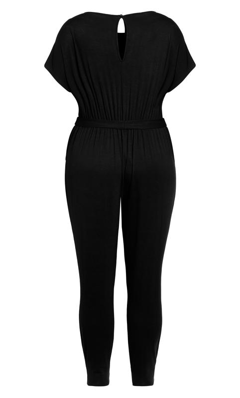 Short Sleeve Black Jumpsuit 4