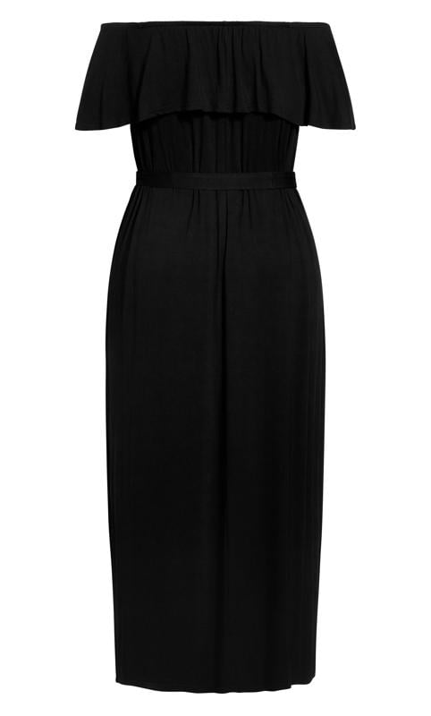 Overlay Maxi Black Dress 5