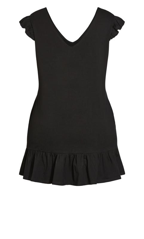 Evans Black In Ruffle Dress 5