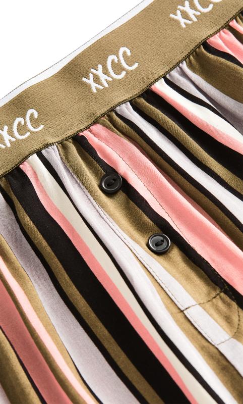  Sweet Dreams Stripe Print Pink Sleepwear Shorts 5