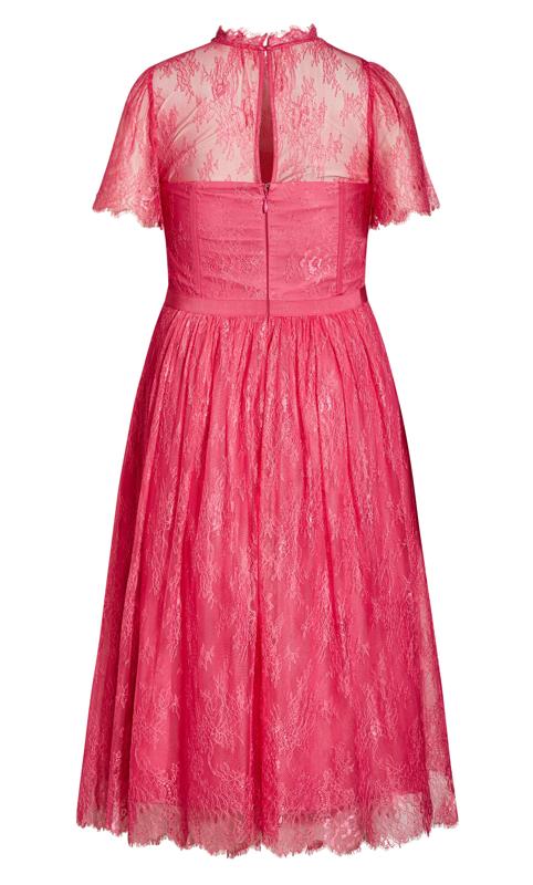 Evans Pink Daring Lace Dress 4