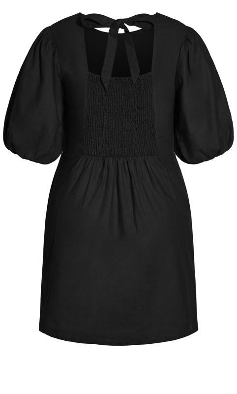 Pacific Breeze Black Linen Blend Dress 5