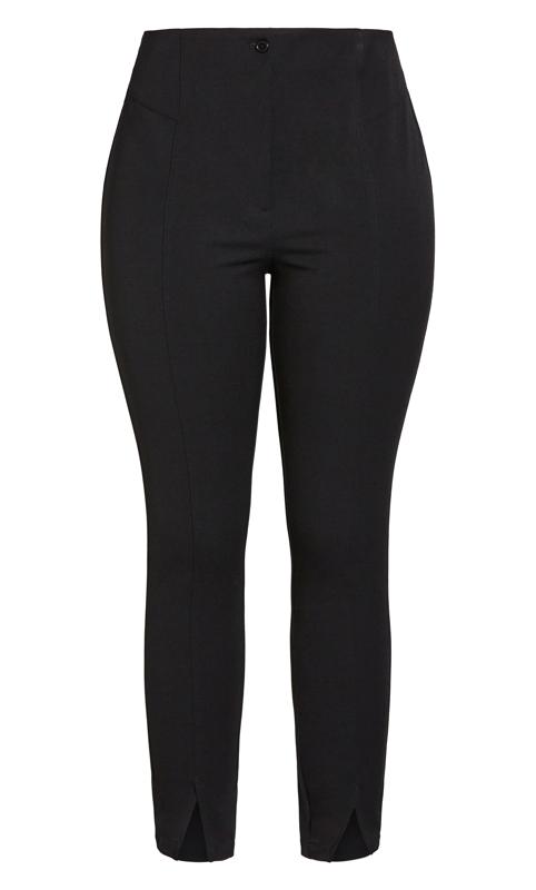 Refinity Black Split Front Trousers 3