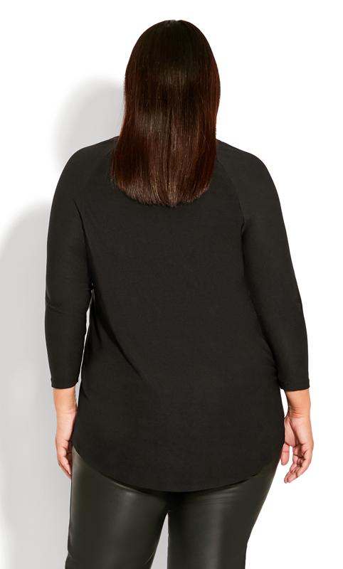 Evans Black Long Sleeve Top 4