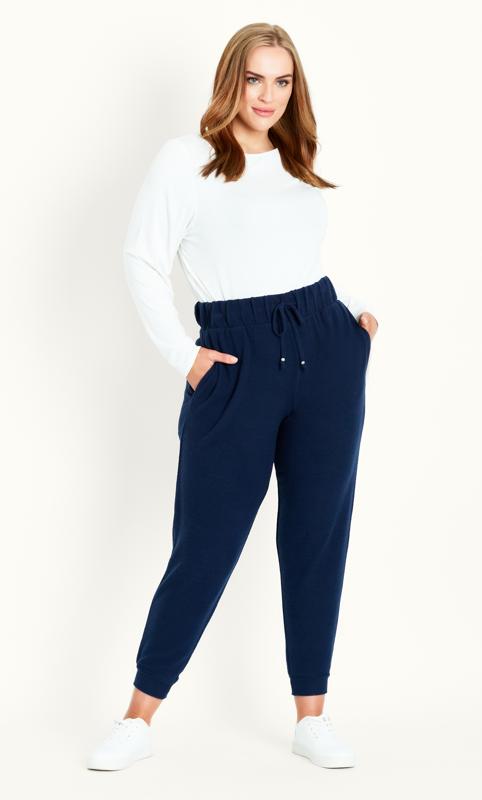 Soft Touch Navy Tapered Trouser 3