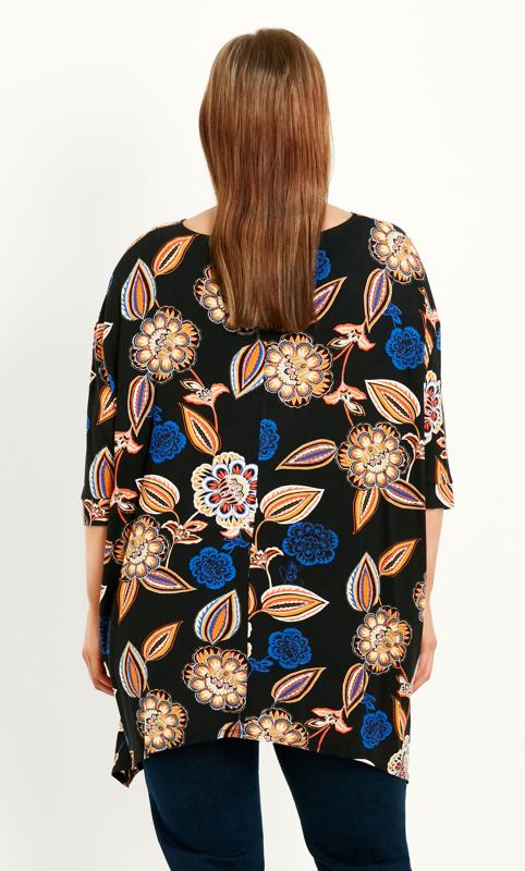 Paisley Black Hanky Hem Top  2