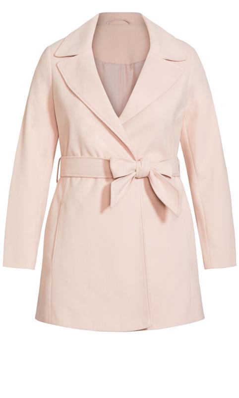 Belted Blush Pink Coat 6