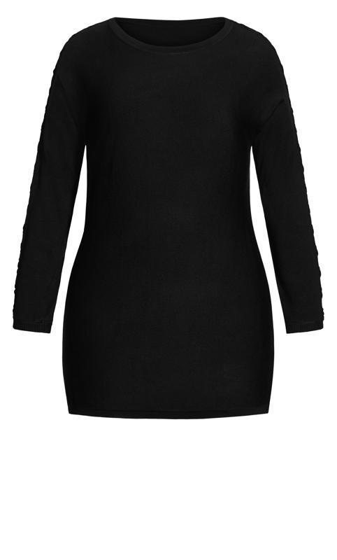 Evans Black Knot Sleeve Jumper 6