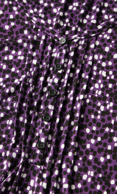 Print Pintuck Purple Tunic 7