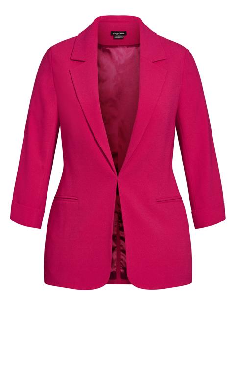 Set The Tone Lipstick Pink Suit Jacket 6
