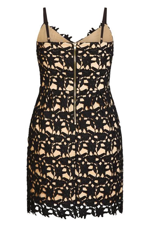 Evans Black Lace Bodycon Mini Dress 4