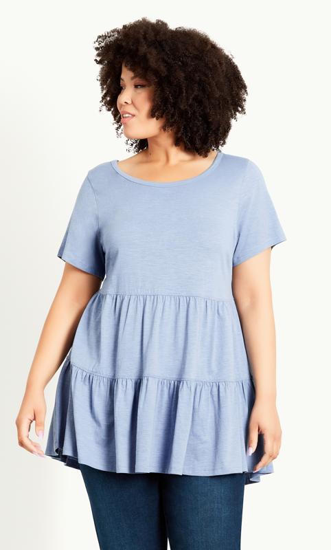 Lexi Blue Tiered Top 1