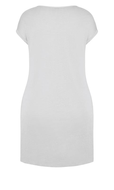 Zim & Zoe Grey Pocket Detail T-Shirt Dress | Evans 5